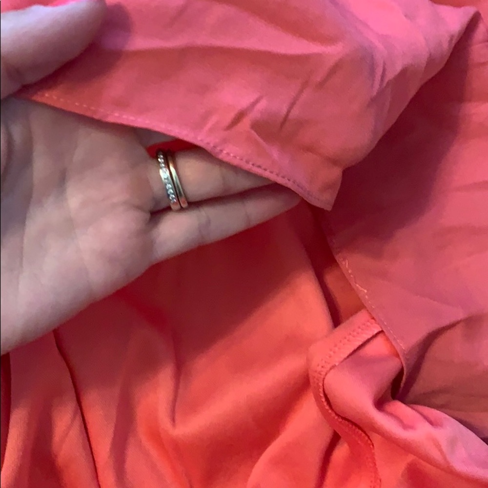 ❗️ONE LEFT❗️coral lace up tunic/dress - Picture 4 of 4
